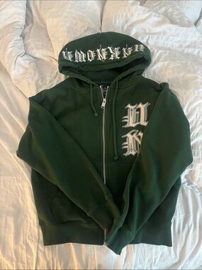 Green Zip-Up Hoodie